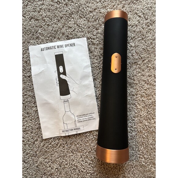MerchSource Automatic Wine Opener Black Never Used. Comes with foil cutter - Picture 1 of 2